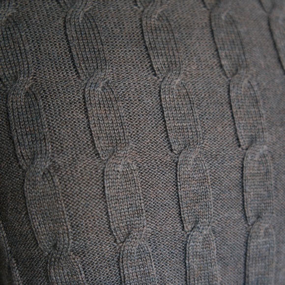 Vintage Laura Ashley 100% Wool Green Knitted Turtleneck Sweater Woman's Size M - Picture 10 of 16